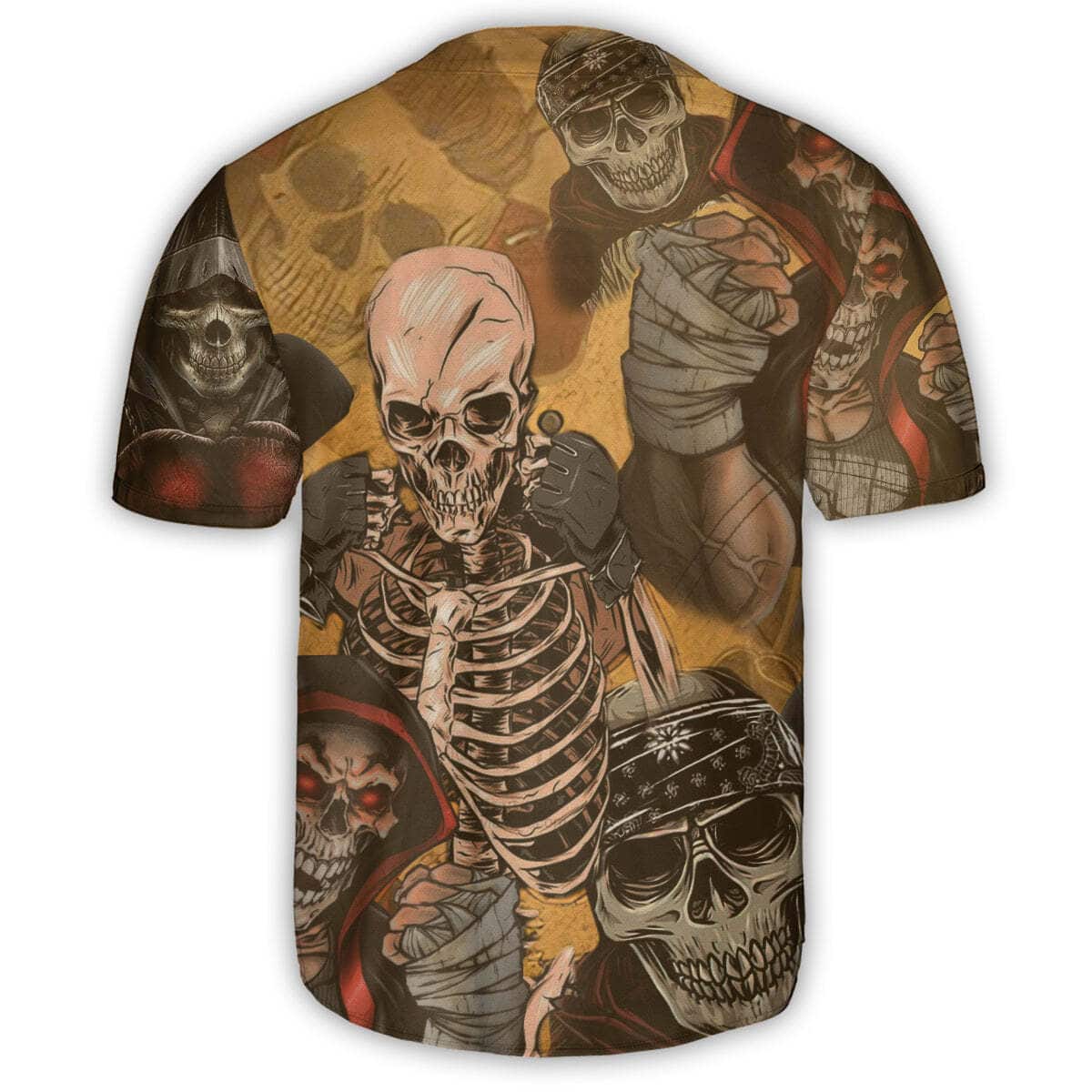 Skull Amazing Boxer Baseball Jersey Gift For Son From Father