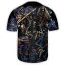 Skull Guitar Baseball Jersey Gift For Friends