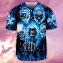 Skull Blue Skull Baseball Jersey Gift For Son From Mom
