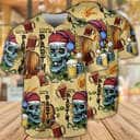 Skull Merry Xmas Let's Party Baseball Jersey Skull Merry Xmas Let's Party Baseball Jersey