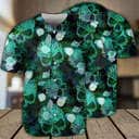 Skull Fish Green Style Baseball Jersey Gift For Him