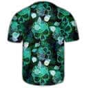 Skull Fish Green Style Baseball Jersey Gift For Him