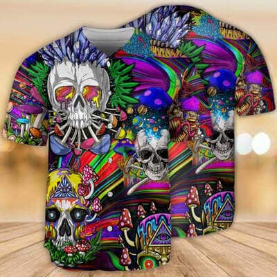 Skull You're Weird And I Like That Baseball Jersey Gift For Best Friend