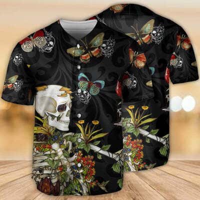 Skull Love Butterfly Overnight Baseball Jersey Gift For Son From Mom Skull Love Butterfly Overnight Baseball Jersey Gift For Son From Mom