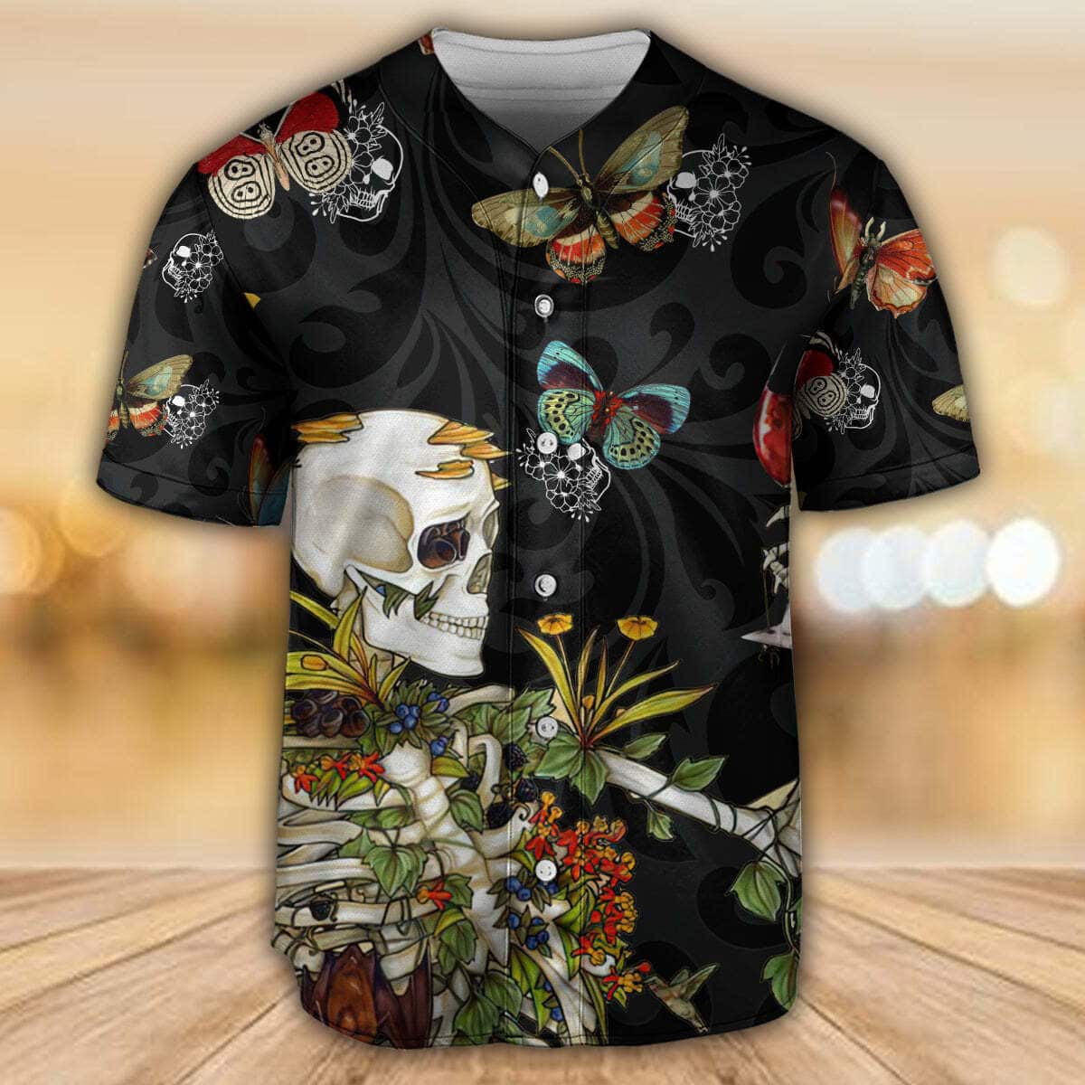 Skull Love Butterfly Overnight Baseball Jersey Gift For Son From Mom Skull Love Butterfly Overnight Baseball Jersey Gift For Son From Mom