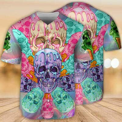 Skull Ice Cream Cooling Baseball Jersey Gift For Son From Mom