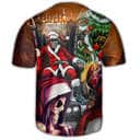 Skull Santa Claus Christmas Cool Style Baseball Jersey Skull Santa Claus Christmas Cool Style Baseball Jersey
