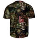 Skull Alien Tropical Leaf Baseball Jersey Gift For Him Skull Alien Tropical Leaf Baseball Jersey Gift For Him