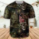 Skull Alien Tropical Leaf Baseball Jersey Gift For Him Skull Alien Tropical Leaf Baseball Jersey Gift For Him