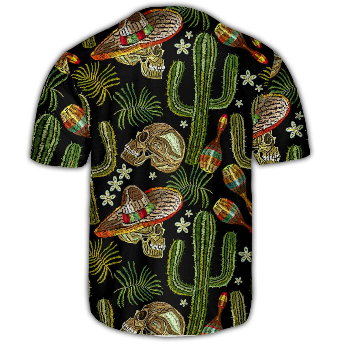 Skull Mexican Black Style Baseball Jersey Gift For Son From Mom Skull Mexican Black Style Baseball Jersey Gift For Son From Mom
