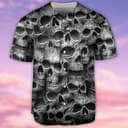 Black Skull No Fear No Pain Baseball Jersey Gift For Sporty Friend Black Skull No Fear No Pain Baseball Jersey Gift For Sporty Friend