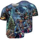 Skull Playing Rock Party Music Baseball Jersey Gift For Son Birthday