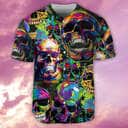 Skull Smiley Baseball Jersey Gift For Best Friend Skull Smiley Baseball Jersey Gift For Best Friend