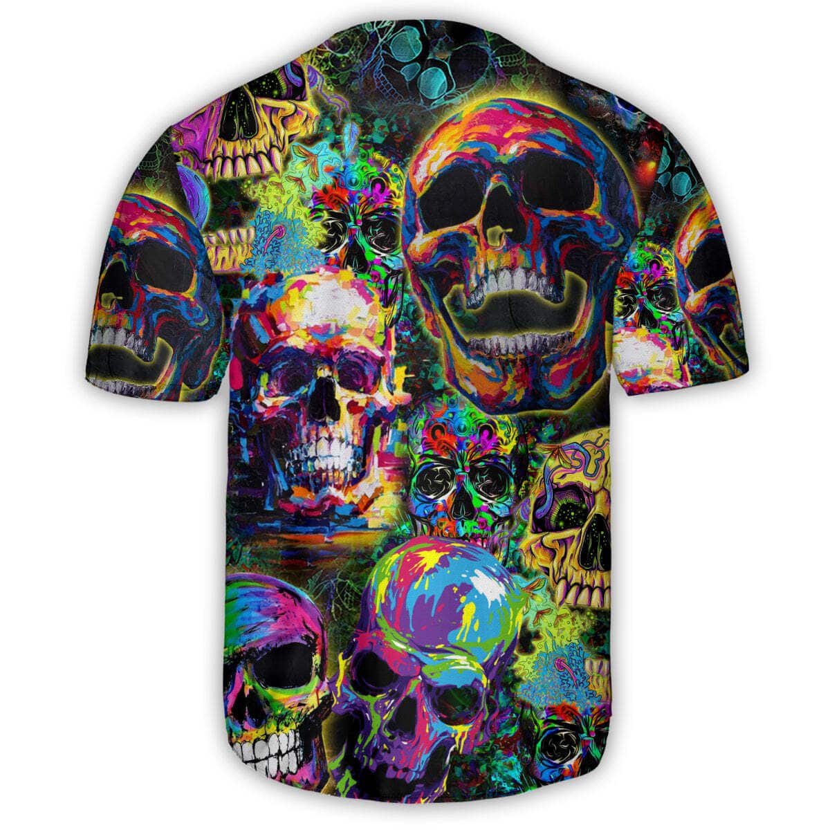 Skull Smiley Baseball Jersey Gift For Best Friend