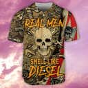 Skull Real Men Smell Like Diesel Baseball Jersey Skull Real Men Smell Like Diesel Baseball Jersey