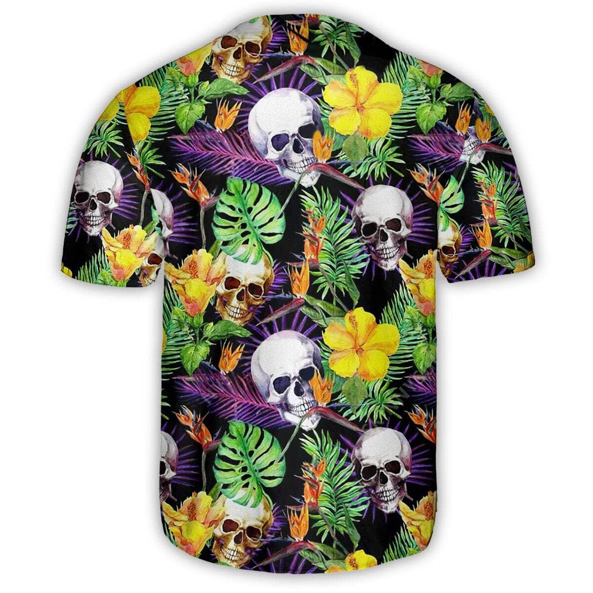 Skull Baseball Jersey Tropical Palm Leaves Gift For Best Friend Skull Baseball Jersey Tropical Palm Leaves Gift For Best Friend