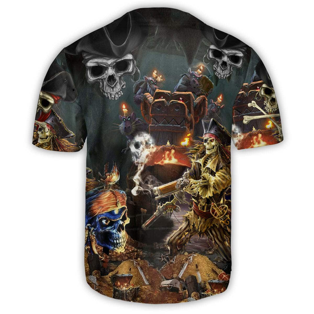 Skull Pirate Baseball Jersey Gift For Son