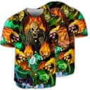 Skull With Bat Wings Baseball Jersey Gift For Husband