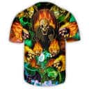 Skull With Bat Wings Baseball Jersey Gift For Husband