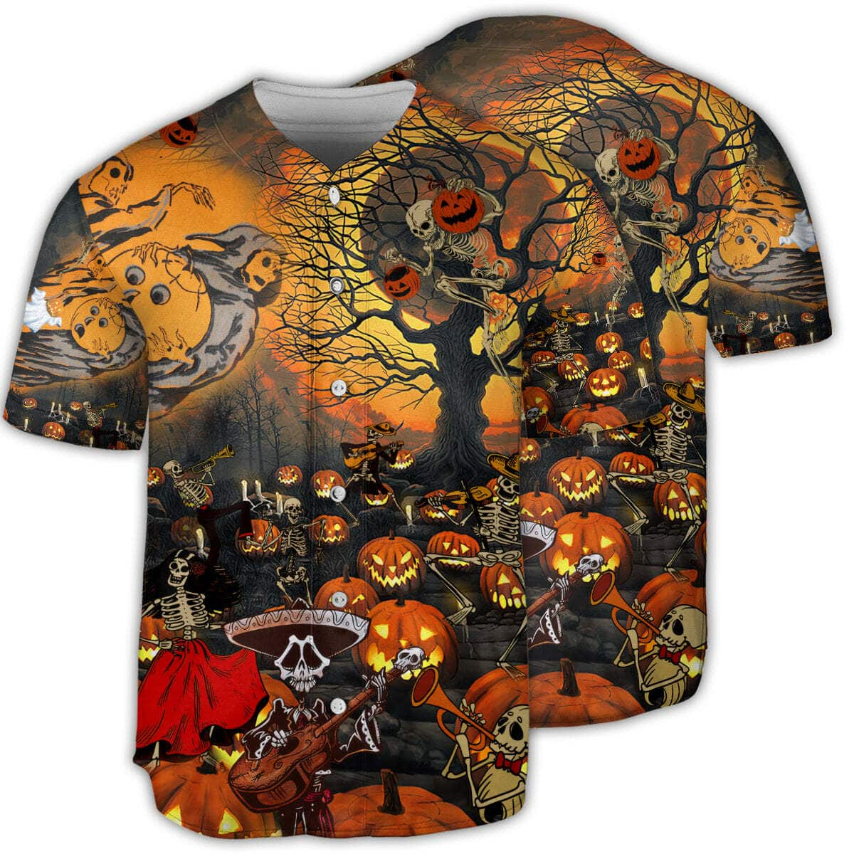 Skull Halloween Darkness Baseball Jersey Gift For Best Friend