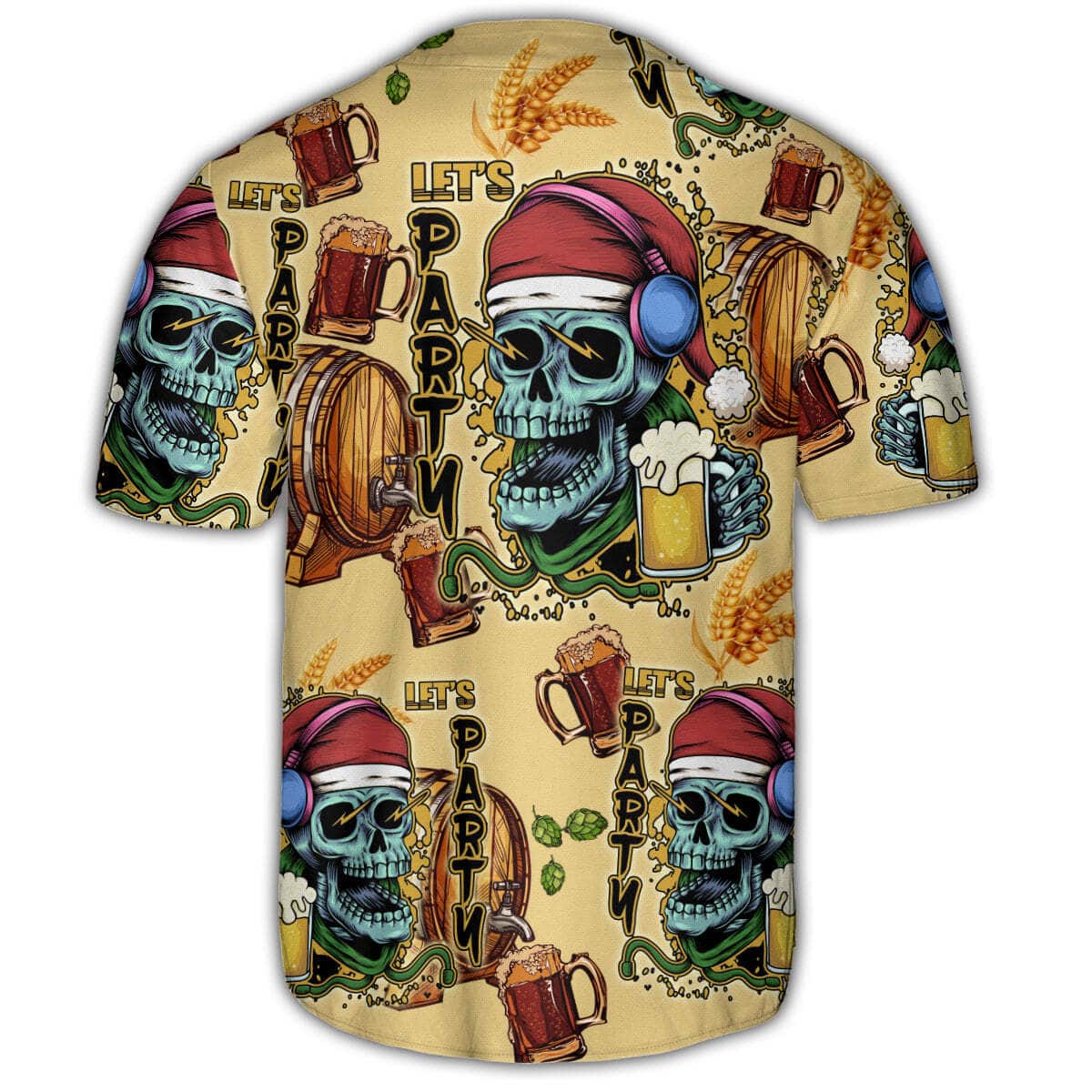 Skull Merry Xmas Baseball Jersey Gift For Him Skull Merry Xmas Baseball Jersey Gift For Him