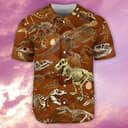 Jurassic Park Dinosaur Skull Baseball Jersey Gift For Son From Mom
