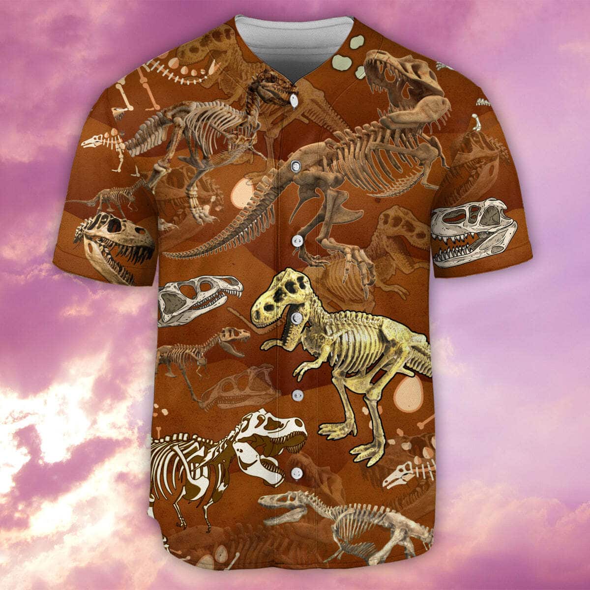 Jurassic Park Dinosaur Skull Baseball Jersey Gift For Son From Mom Jurassic Park Dinosaur Skull Baseball Jersey Gift For Son From Mom