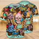 Skull Ice Cream Baseball Jersey Gift For Son From Father Skull Ice Cream Baseball Jersey Gift For Son From Father