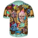 Skull Ice Cream Baseball Jersey Gift For Son From Father Skull Ice Cream Baseball Jersey Gift For Son From Father