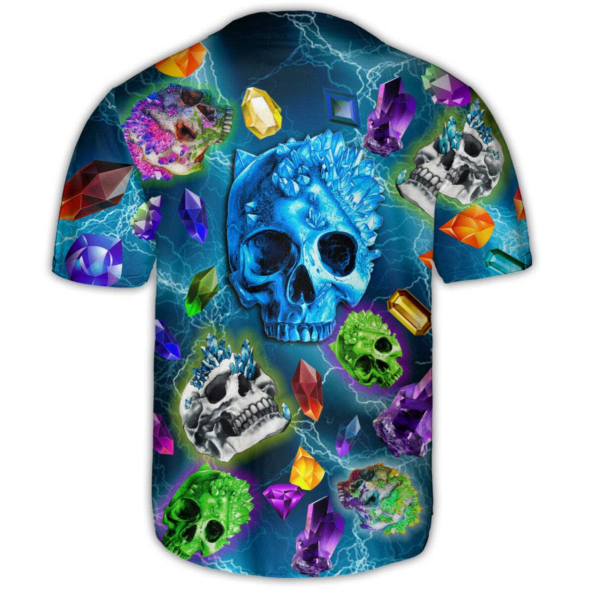 Skull Baseball Jersey The Magical Crystal Gift For Sports Dad