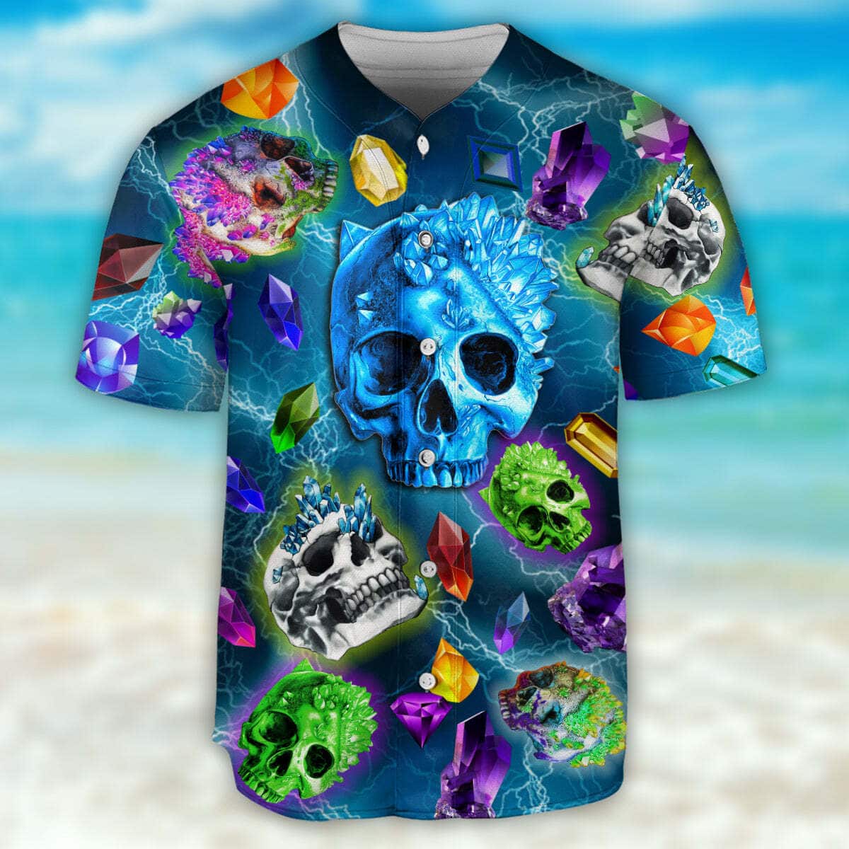 Skull Baseball Jersey The Magical Crystal Gift For Sports Dad Skull Baseball Jersey The Magical Crystal Gift For Sports Dad