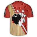 Bowling Ball Skull Baseball Jersey Gift For Sporty Husband