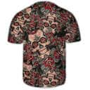 Floral Skull Baseball Jersey Gift For Him Floral Skull Baseball Jersey Gift For Him