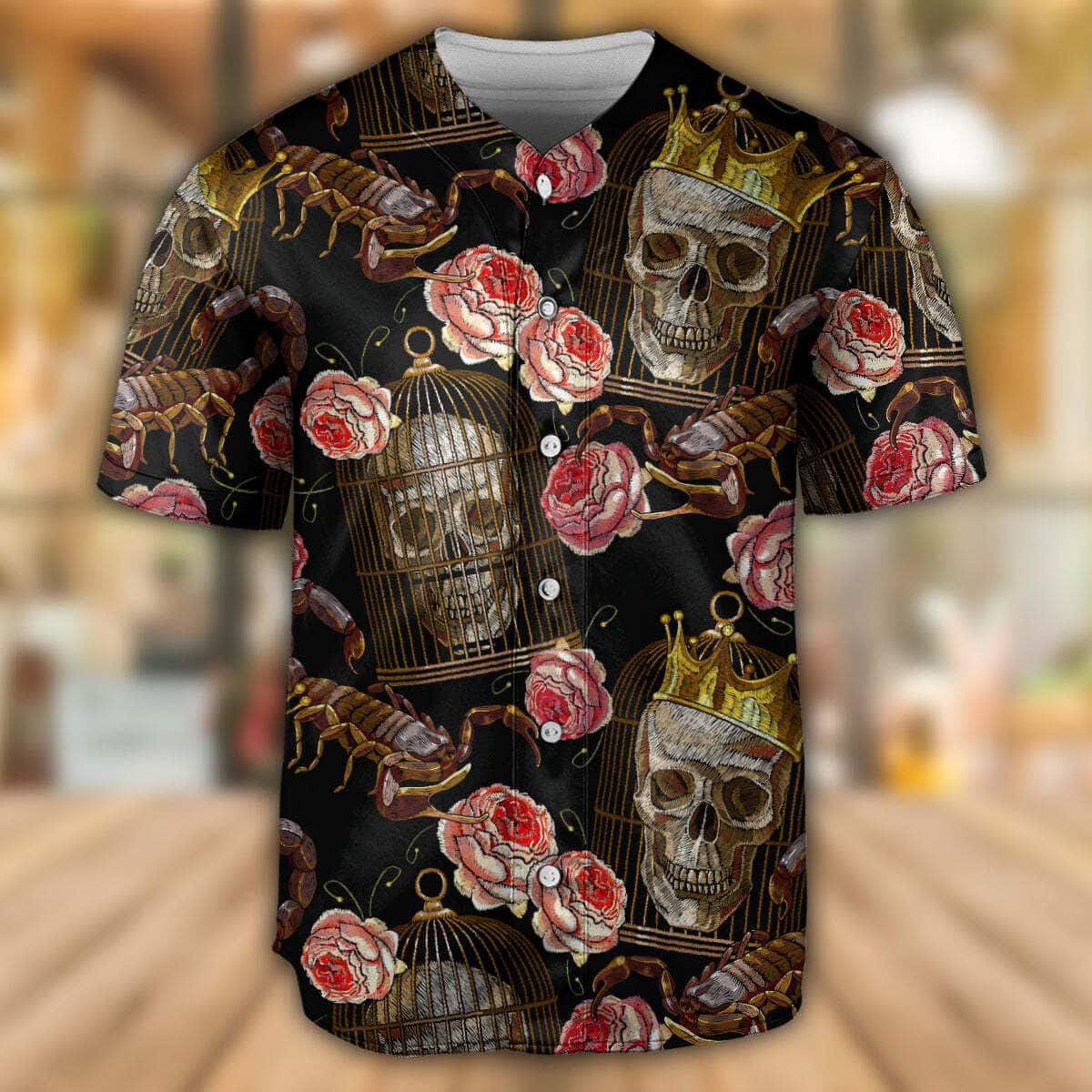 Skull And Scorpion Baseball Jersey Gift For Best Friend Skull And Scorpion Baseball Jersey Gift For Best Friend