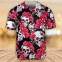 Skull And Rose Baseball Jersey Gift For Son From Dad Skull And Rose Baseball Jersey Gift For Son From Dad