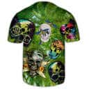 Skull Where There Is Life There Is Hope Baseball Jersey Skull Where There Is Life There Is Hope Baseball Jersey