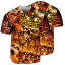 Skull King On Fire Baseball Jersey Gift For Son From Dad Skull King On Fire Baseball Jersey Gift For Son From Dad