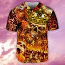 Skull King On Fire Baseball Jersey Gift For Son From Dad