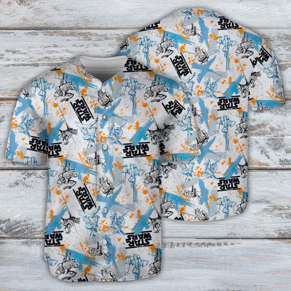 Star Wars Baby Yoda Baseball Jersey Fighters Pattern Gift For Son From Mom Star Wars Baby Yoda Baseball Jersey Fighters Pattern Gift For Son From Mom