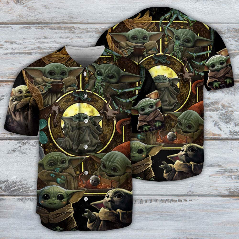 Star Wars Baby Yoda In Your Area Baseball Jersey Star Wars Baby Yoda In Your Area Baseball Jersey