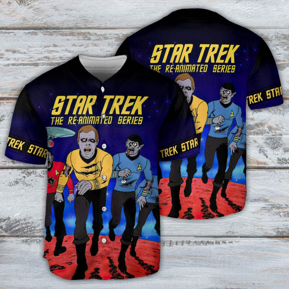 Halloween Star Trek The Animated Series Baseball Jersey Gift For Science Fiction Lovers