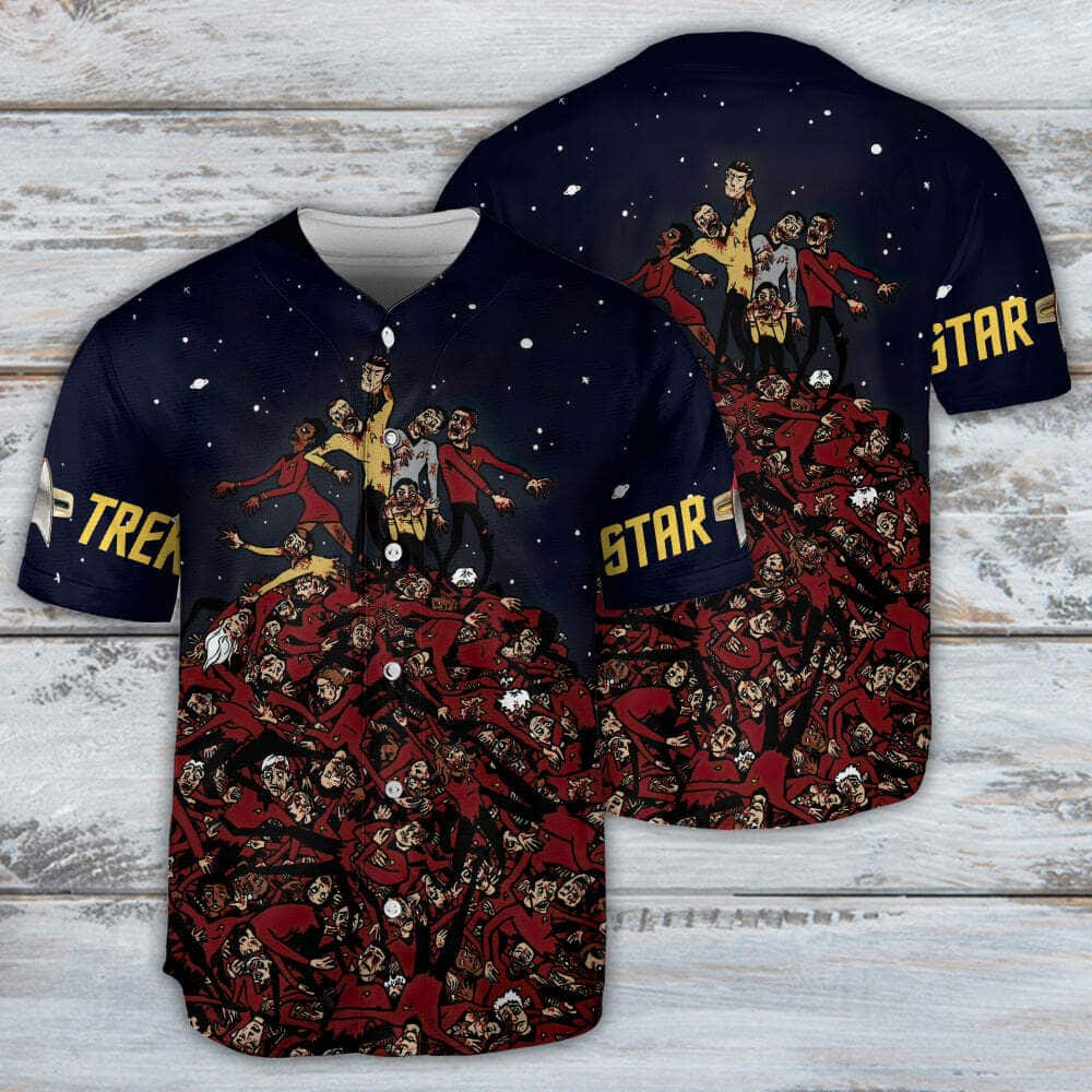 Halloween Star Trek Zombie Scary Baseball Jersey Gift For Best Friend