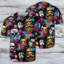 Halloween Star Wars Stormtrooper Neon Skull Tropical Flower Baseball Jersey
