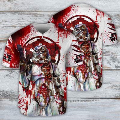 Halloween Starwars Stormtrooper Those Things Will Kill You Baseball Jersey