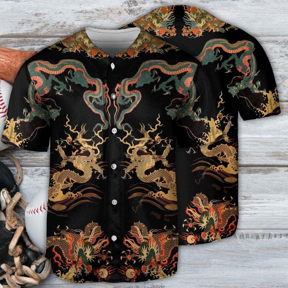 Dragon Baseball Jersey Birthday Gift For Son Dragon Baseball Jersey Birthday Gift For Son