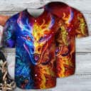 Dragon Fire And Water Baseball Jersey Gift For Him Dragon Fire And Water Baseball Jersey Gift For Him