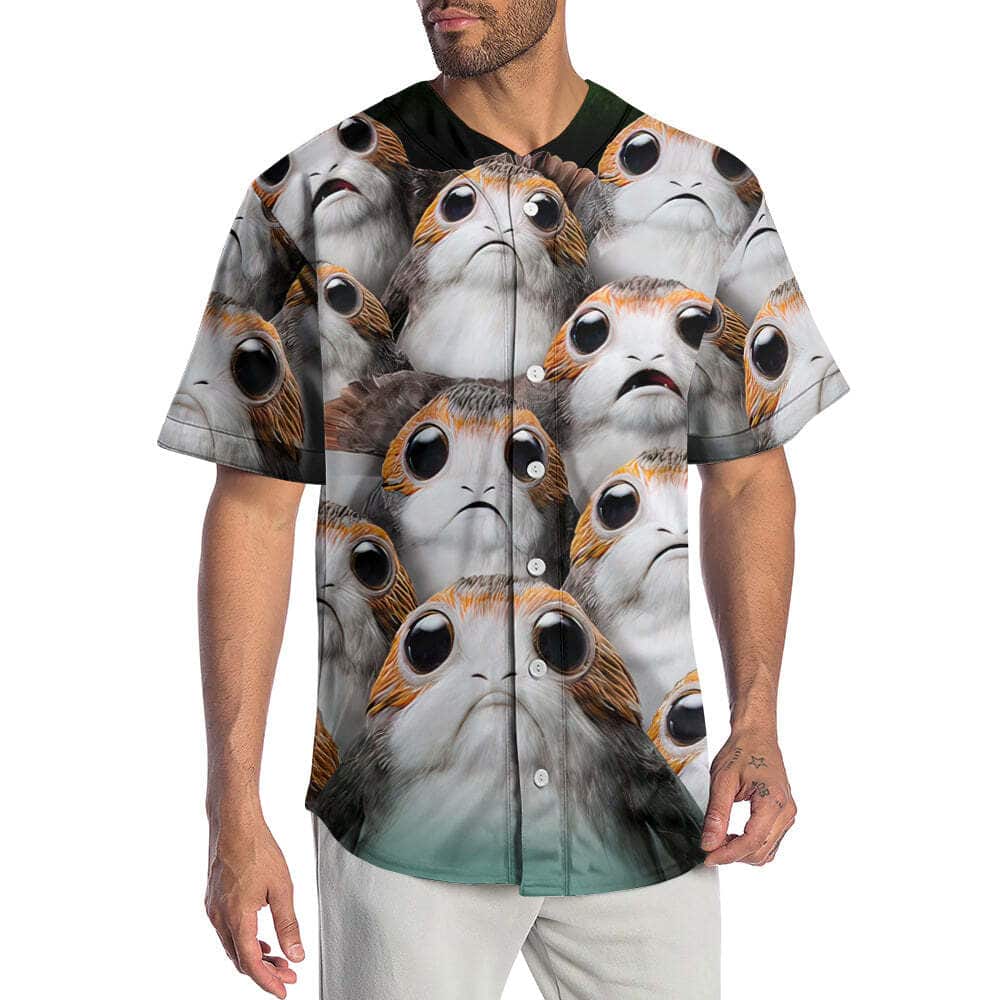 Star Wars The Last Jedi Many Porgs Baseball Jersey Star Wars The Last Jedi Many Porgs Baseball Jersey