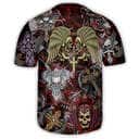 Skull Loves Key Baseball Jersey Gift For Sporty Husband