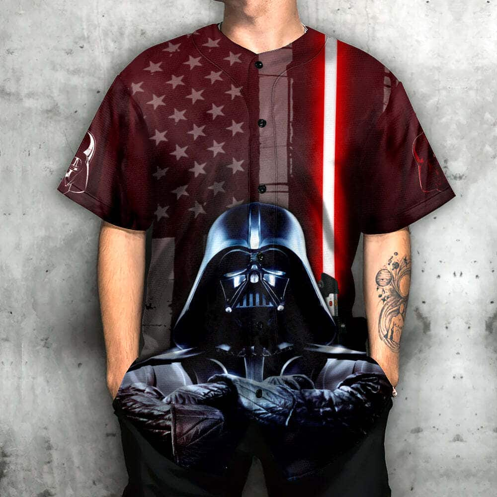 Star Wars Darth Vader Baseball Jersey American Flag Gift For Him