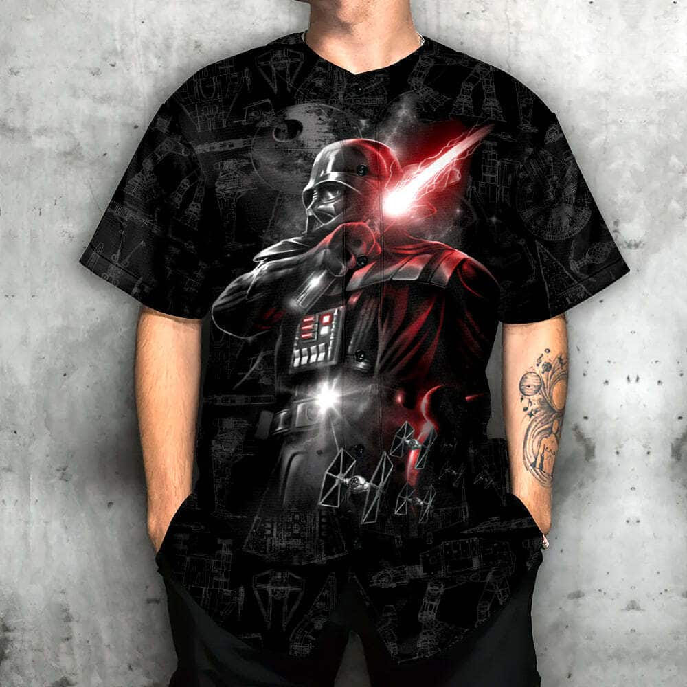 Darth Vader Star Wars Baseball Jersey Dark Side Rising Gift For Son